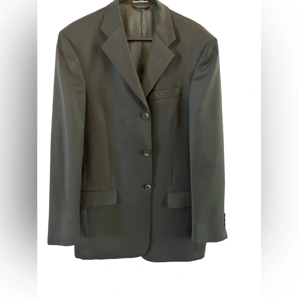 Pierre Cardin Men  Suit Blazer Three Button‎ black Size 40L